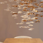 Tidal Art Glass Chandelier – Modern Cascading LED Pendant Light