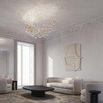 Tidal Art Glass Chandelier – Modern Cascading LED Pendant Light