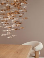 Tidal Art Glass Pendant Chandelier – Modern Cascading LED Light