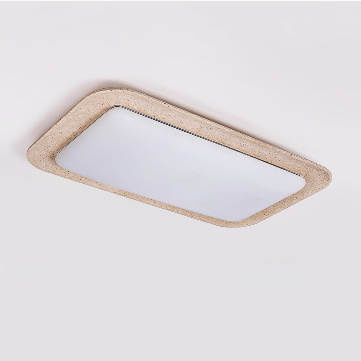 Sandveil Travertine Ceiling Light — Modern Flush Mount LED Lamp
