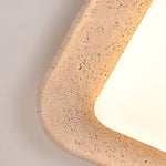 Sandveil Travertine Ceiling Light — Modern Flush Mount LED Lamp