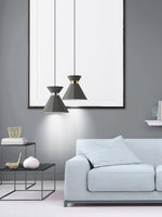 Sash Cement Pendant Light with Gold Accents