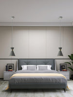Sash Cement Pendant Light with Gold Accents