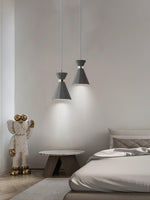 Sash Cement Pendant Light with Gold Accents
