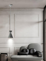 Sash Cement Pendant Light with Gold Accents