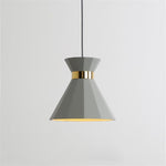 Sash Cement Pendant Light with Gold Accents