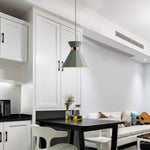 Sash Cement Pendant Light with Gold Accents