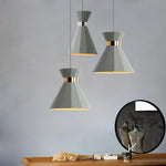 Sash Cement Pendant Light with Gold Accents