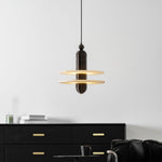 Saturn Alabaster Pendant Light – Sculptural Brass LED Chandelier
