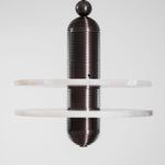 Saturn Alabaster Pendant Light – Sculptural Brass LED Chandelier
