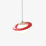 Saturn Celestial Pendant Light in Glass and Metal for Modern Interiors