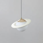 Saturn Celestial Pendant Light in Glass and Metal for Modern Interiors