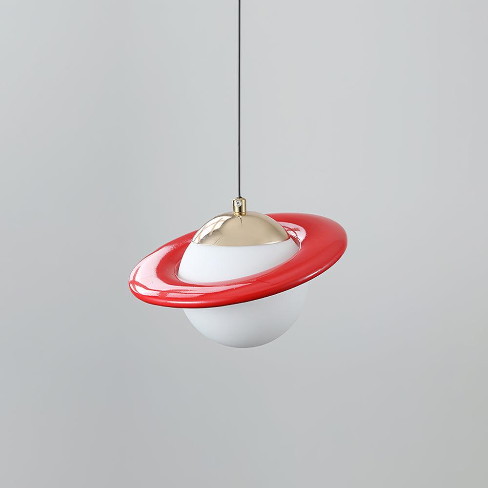 Saturn Celestial Pendant Light in Glass and Metal for Modern Interiors