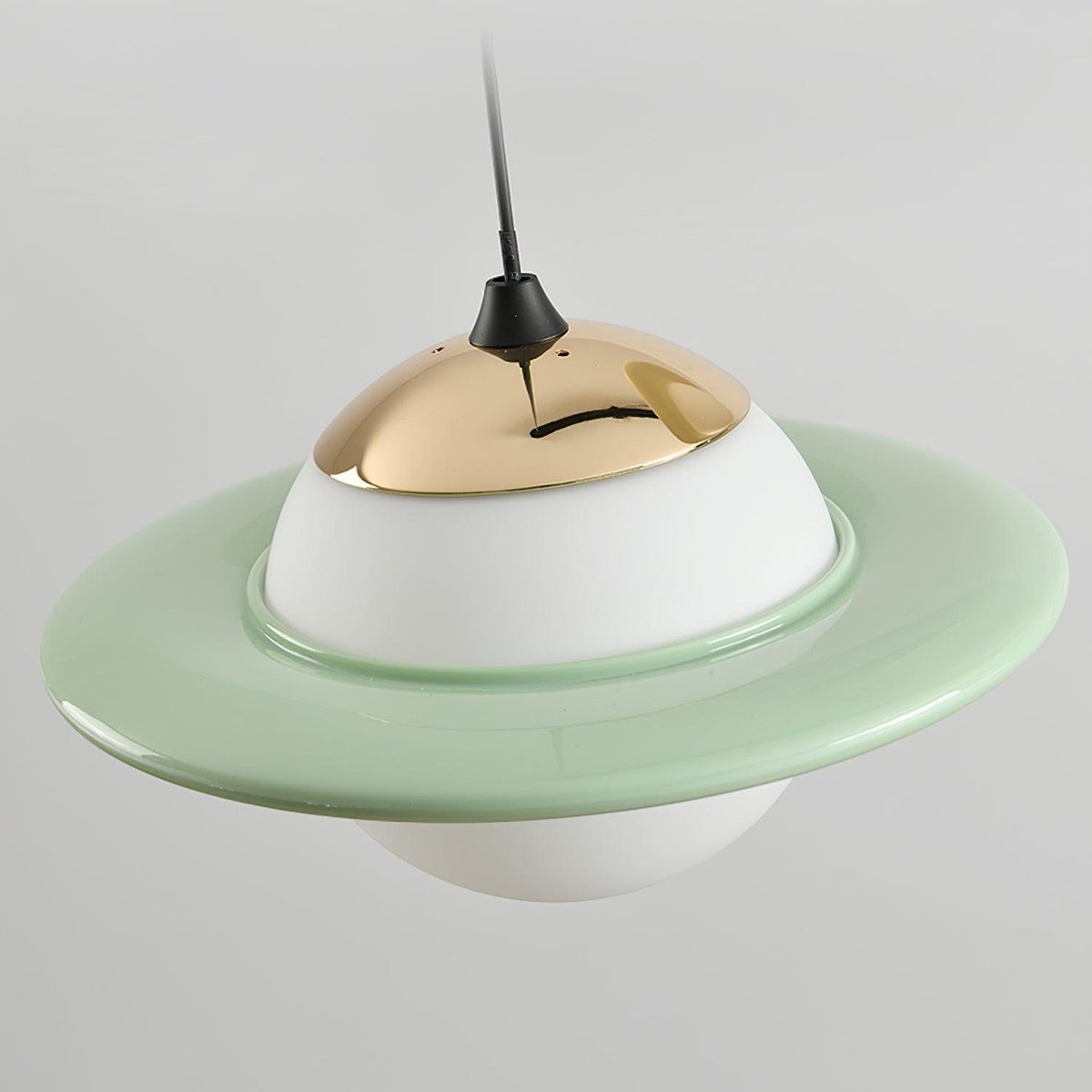 Saturn Celestial Pendant Light in Glass and Metal for Modern Interiors