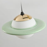 Saturn Celestial Pendant Light in Glass and Metal for Modern Interiors