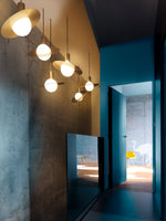 Saturne Brass & Glass Pendant Light – Modern Celestial Suspension
