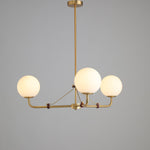 Savanna Chandelier – Modern Glass Globe Pendant Light for Dining Room and Living Room