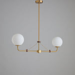 Savanna Chandelier – Modern Glass Globe Pendant Light for Dining Room and Living Room