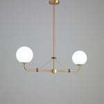 Savanna Chandelier – Modern Glass Globe Pendant Light for Dining Room and Living Room
