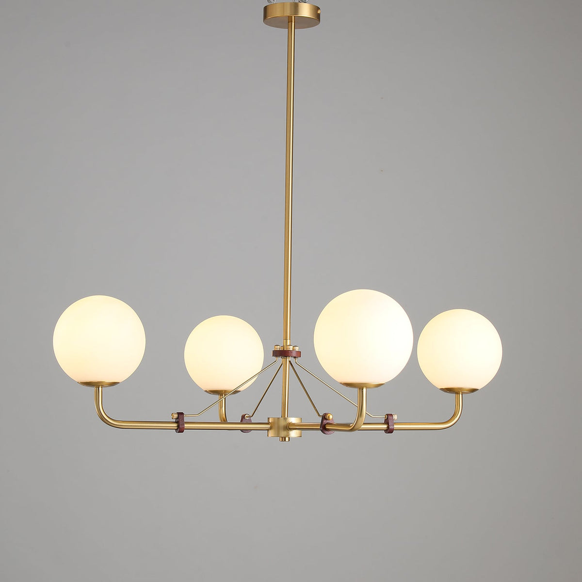 Savanna Chandelier – Modern Glass Globe Pendant Light for Dining Room and Living Room