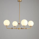 Savanna Chandelier – Modern Glass Globe Pendant Light for Dining Room and Living Room
