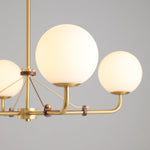 Savanna Chandelier – Modern Glass Globe Pendant Light for Dining Room and Living Room
