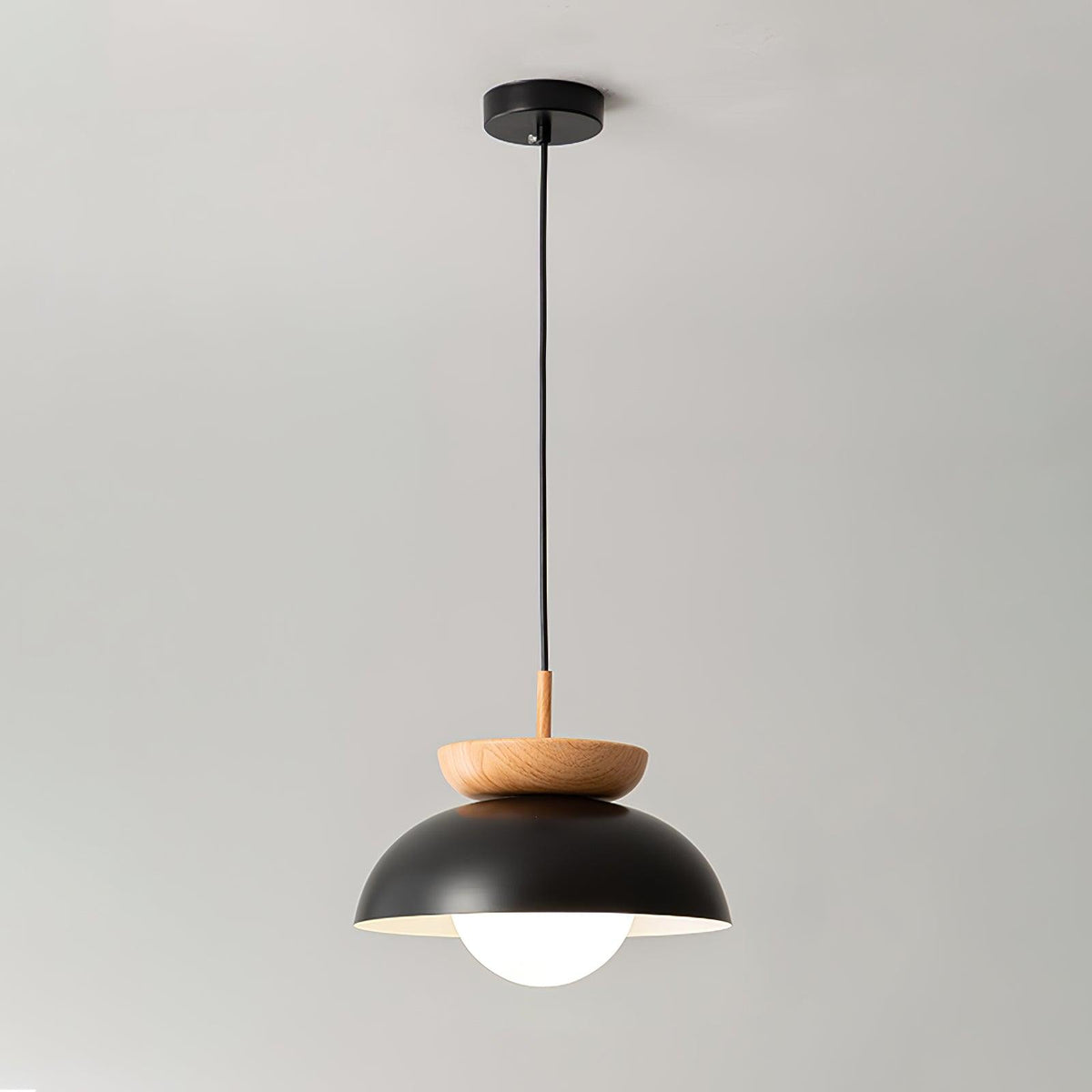 Savie Modern Wood Grain Glass Pendant Light for Dining Room and Kitchen Island