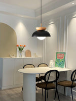 Savie Modern Wood Grain Glass Pendant Light for Dining Room and Kitchen Island