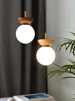 Savie Modern Wood Grain Glass Pendant Light for Dining Room and Kitchen Island