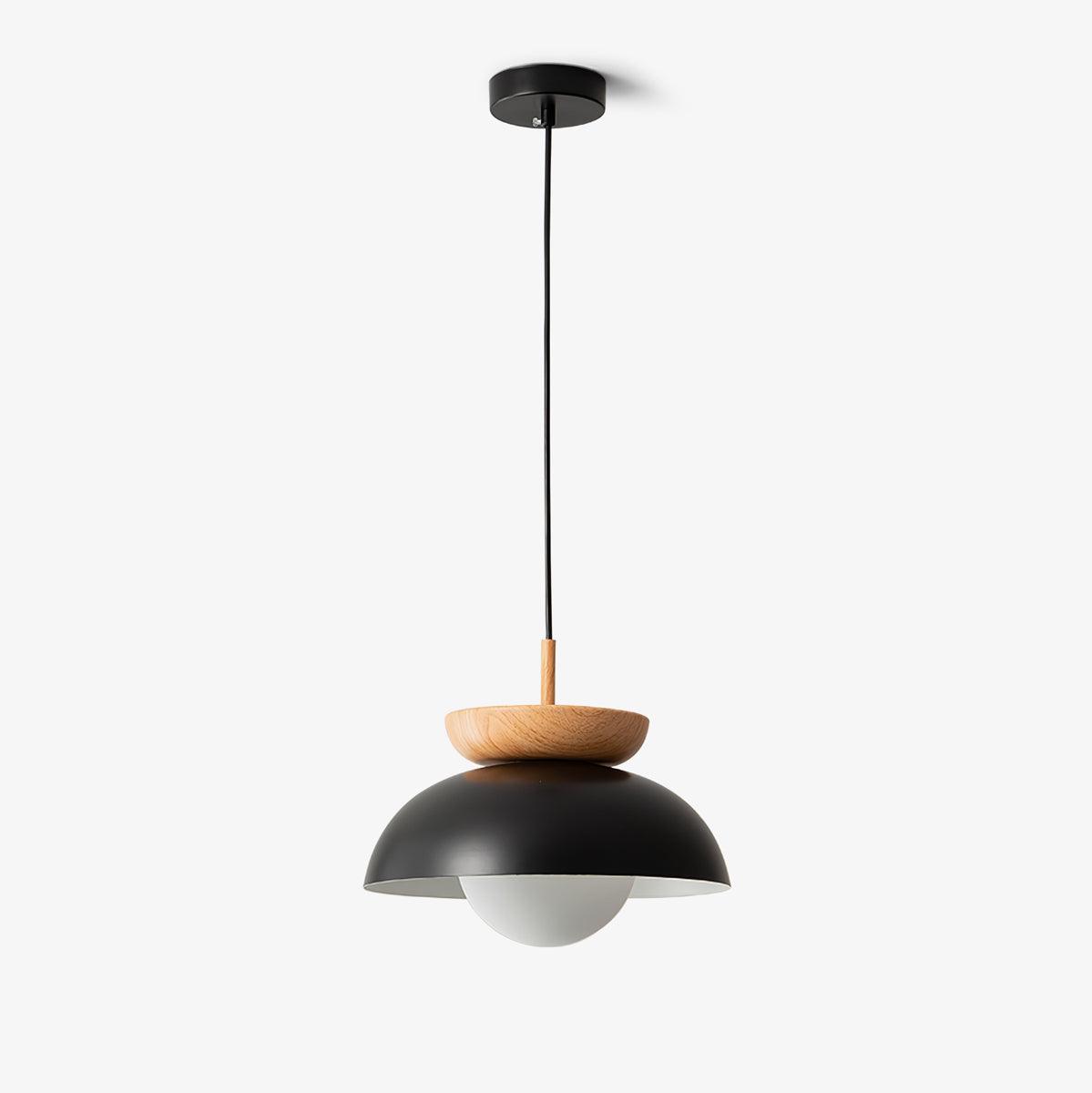 Savie Modern Wood Grain Glass Pendant Light for Dining Room and Kitchen Island
