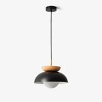 Savie Modern Wood Grain Glass Pendant Light for Dining Room and Kitchen Island