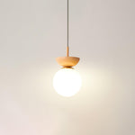 Savie Modern Wood Grain Glass Pendant Light for Dining Room and Kitchen Island