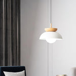 Savie Modern Wood Grain Glass Pendant Light for Dining Room and Kitchen Island