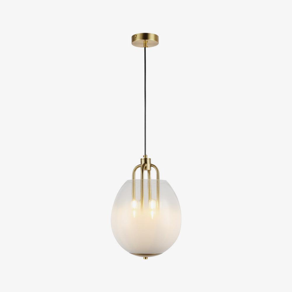 Sawyer Pendant Light in Brass and Sfumato Glass