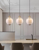 Sawyer Pendant Light in Brass and Sfumato Glass