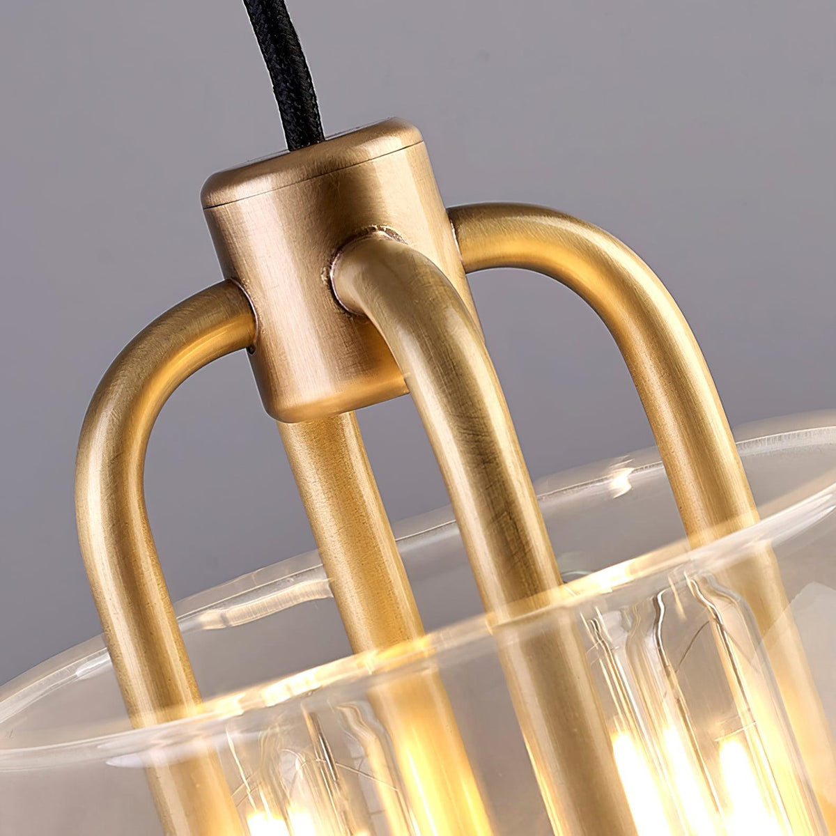 Sawyer Pendant Light in Brass and Sfumato Glass