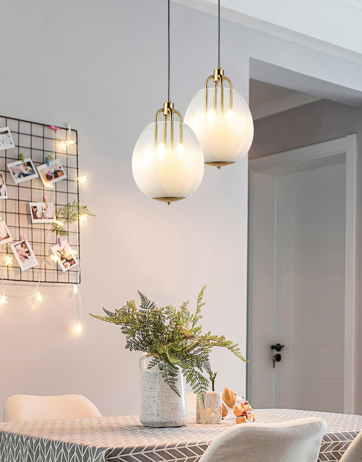 Sawyer Pendant Light in Brass and Sfumato Glass