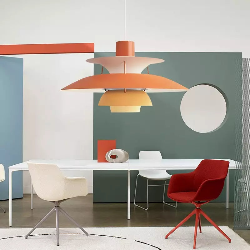 Multilayer Metal Pendant Light