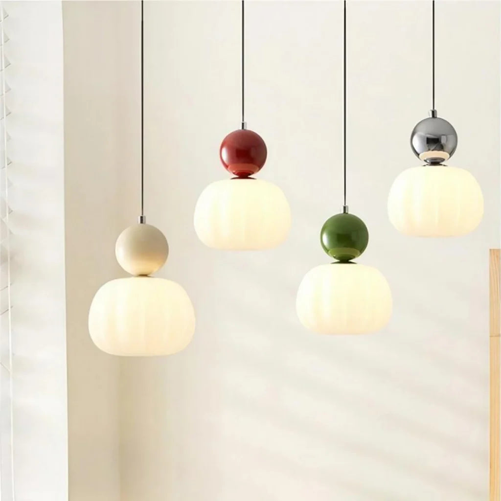Art Deco Pendant Light Cream