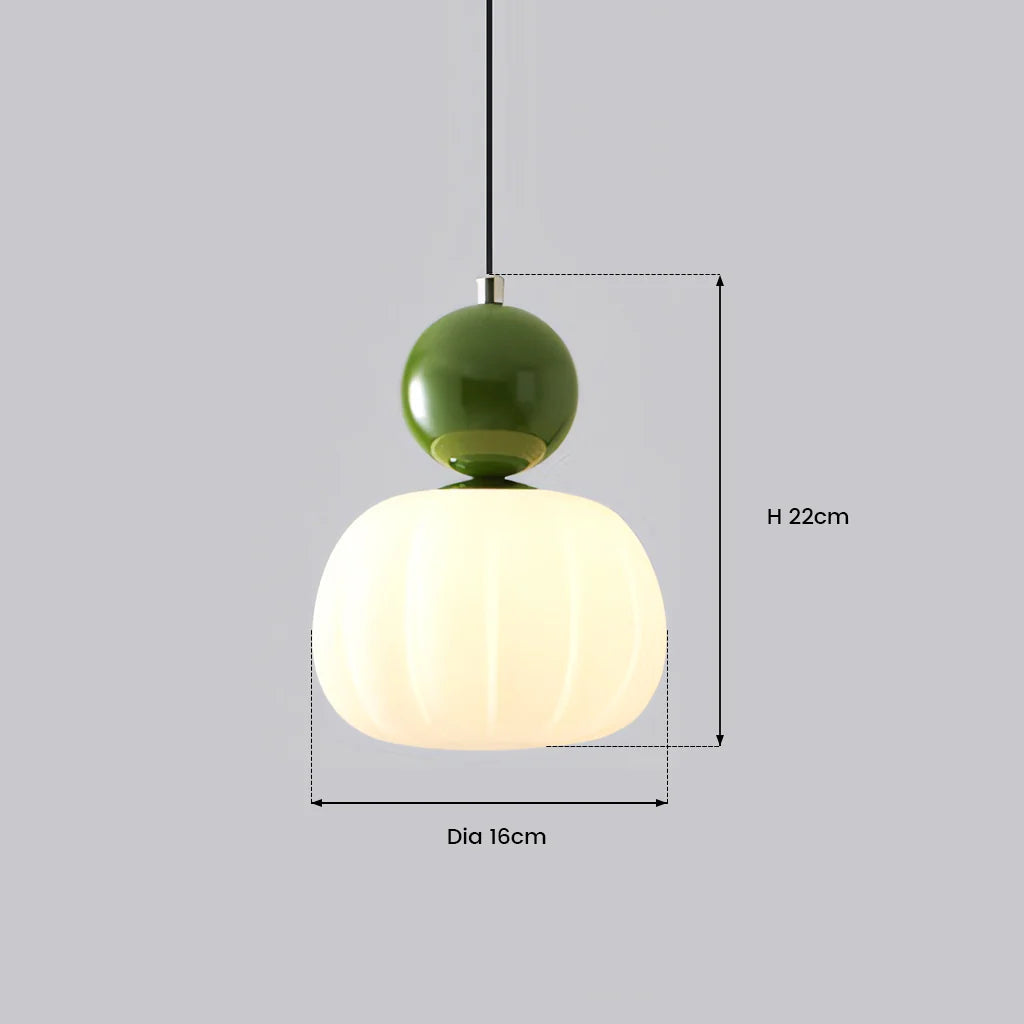 Art Deco Pendant Light Cream