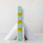 Sculptural Marble Bookends in Natural Stone for Modern Interiors