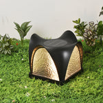 Sculptform Solar Outdoor Post Light – Modern Curved LED Garden Lamp