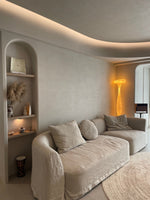 Sculptural Resin Floor Lamp with Integrated LED for Modern Interiors