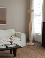 Sculptural Resin Floor Lamp with Integrated LED for Modern Interiors