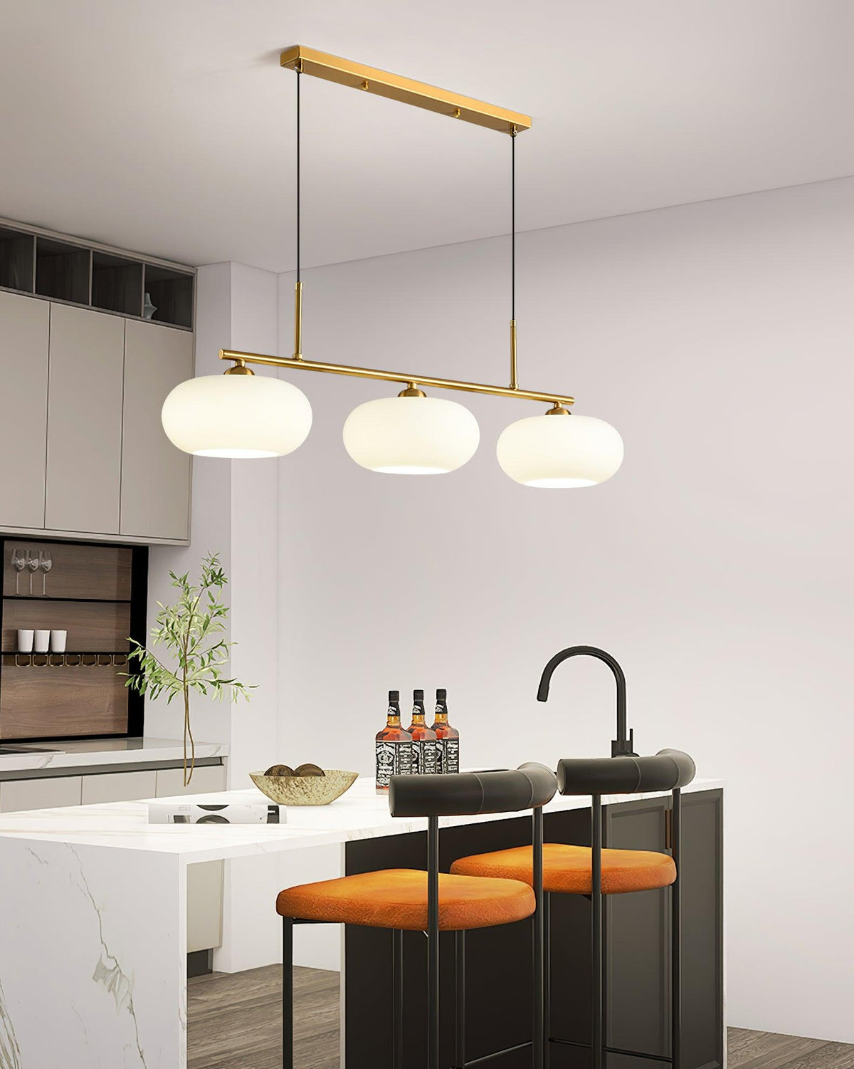 Sculptural 3 Pendant Light