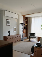 Sculptural Geometric Stack Floor Lamp for Modern Interiors