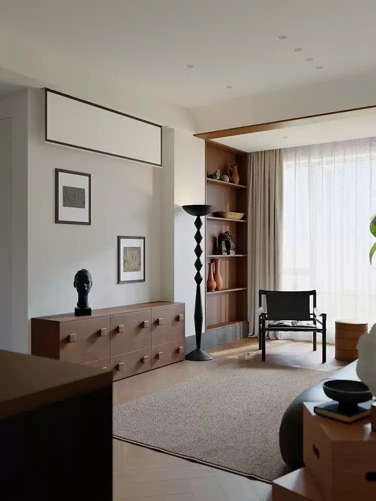 Sculptural Geometric Stack Floor Lamp for Modern Interiors