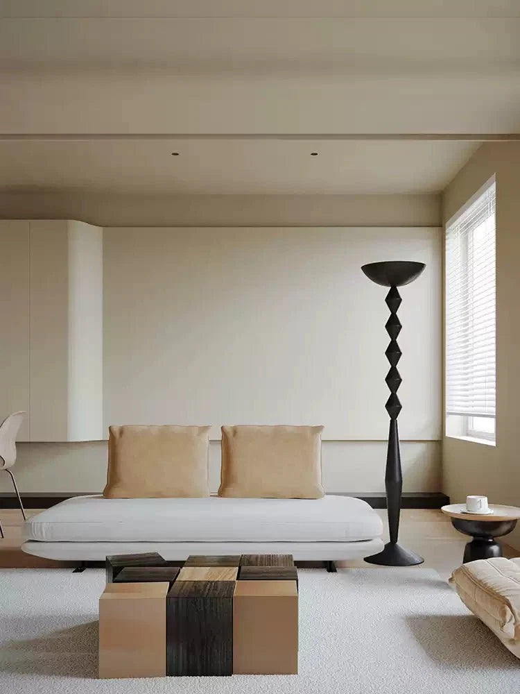 Sculptural Geometric Stack Floor Lamp for Modern Interiors