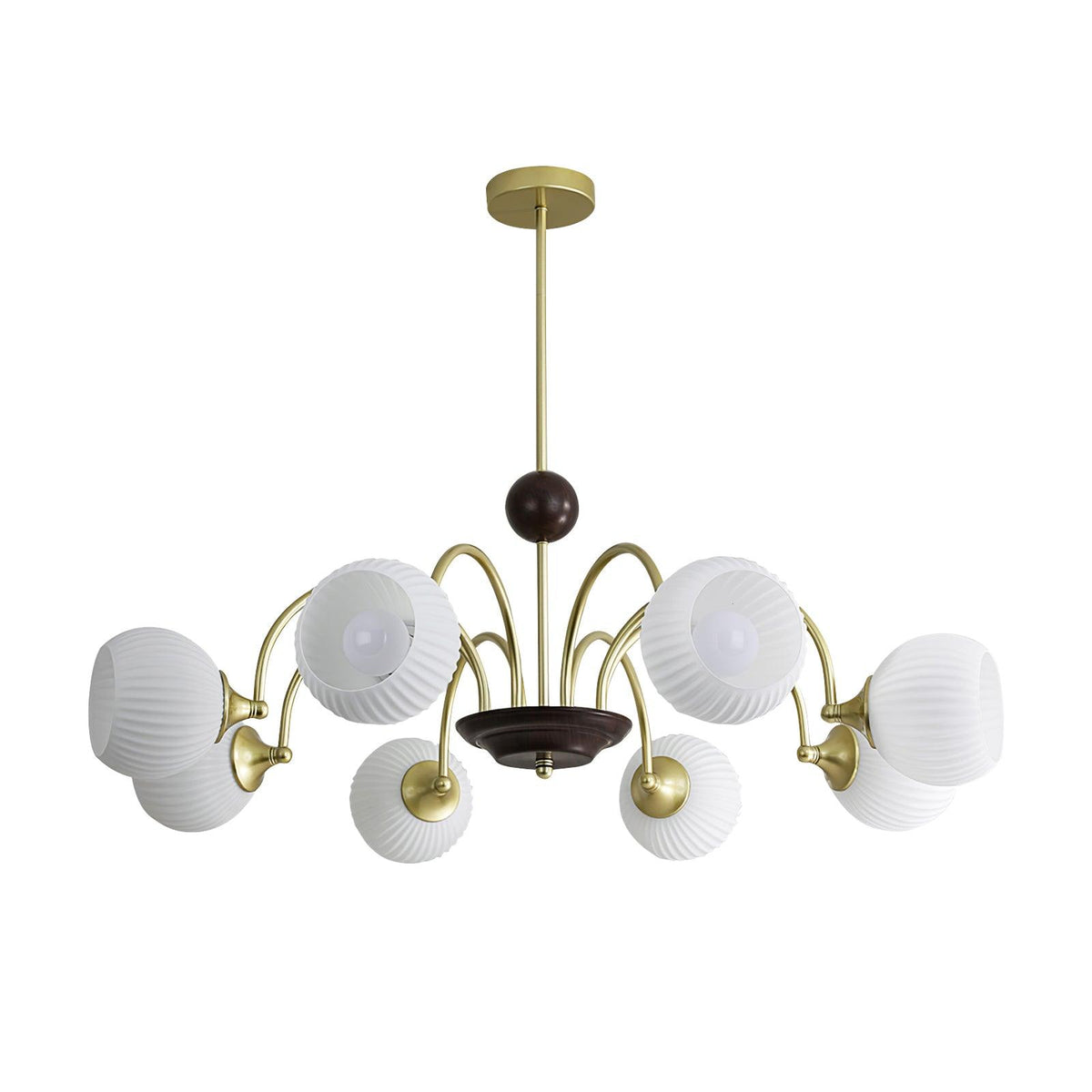 sculptural-glass-ribbed-chandelier