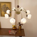 sculptural-glass-ribbed-chandelier